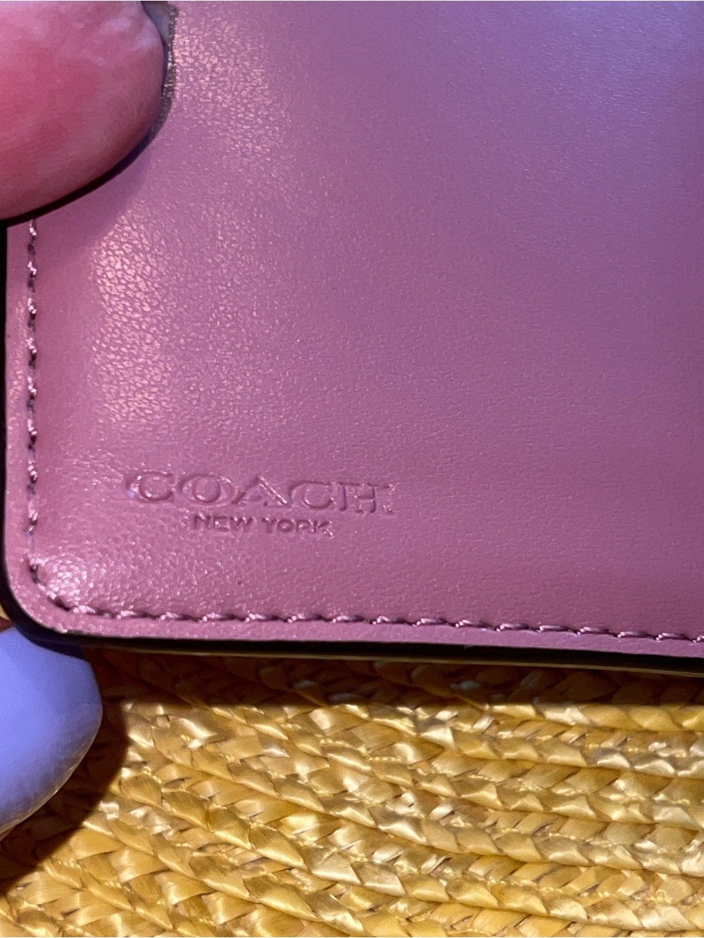 Coach Medium Corner Zip Wallet Featuring a Pink Dandelion Floral Print - Picture 5 of 10